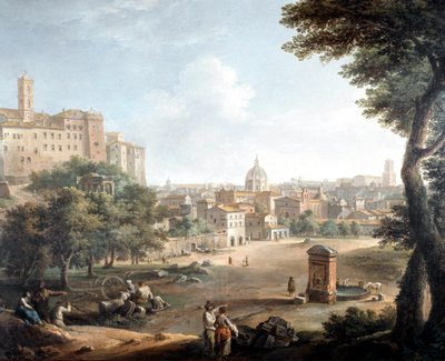 Blick über Campo Vaccino in Rom von Paolo Monaldi