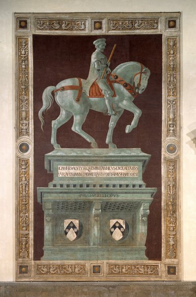 Fresko, das John Hawkwood darstellt von Paolo Uccello