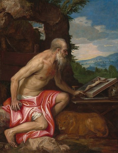 Der heilige Hieronymus in der Wildnis von Paolo Veronese