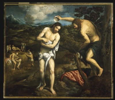 Taufe Christi von Paris Bordone