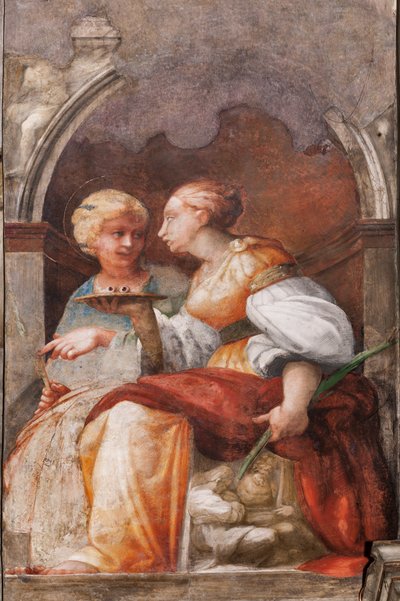 St. Lucia und St. Apollonia, ca. 1523 von Parmigianino