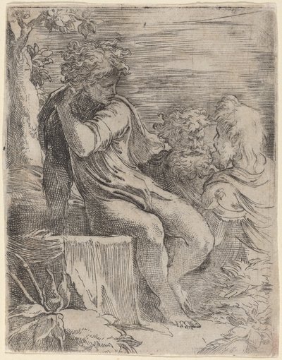 Der Junge und zwei alte Männer von Parmigianino