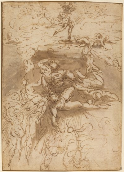 Der Sturz der rebellischen Engel von Parmigianino