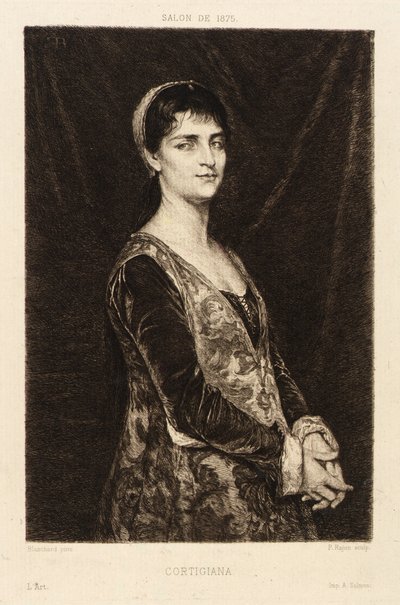 Kurtisane von Paul Adolphe Rajon