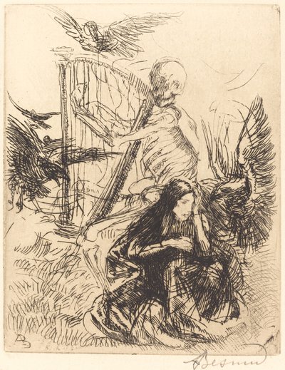 Musikerin von Paul Albert Besnard