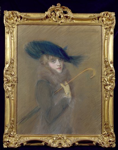 Elegante Dame von Paul Cesar Helleu