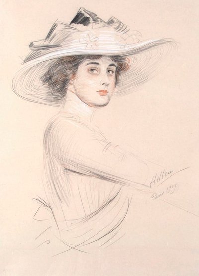 Porträt einer Frau, 1909 von Paul Cesar Helleu