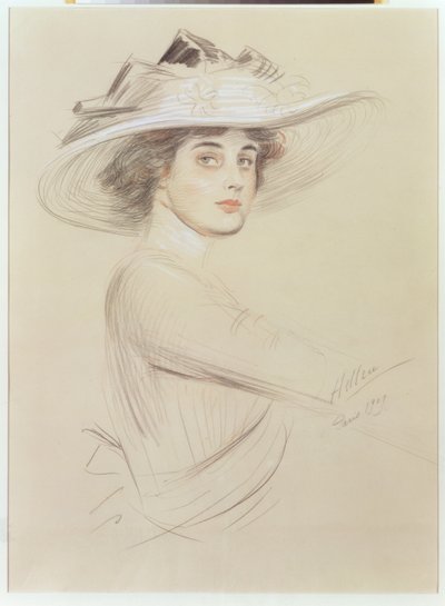 Porträt einer Frau, 1909 von Paul Cesar Helleu