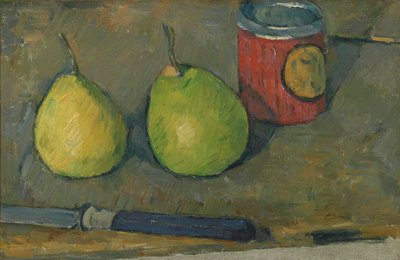 Birnen und Messer von Paul Cézanne