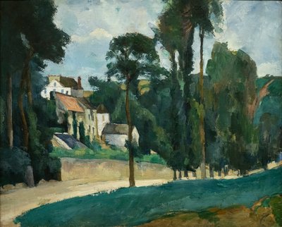 Straße in Pontoise (Clos des Mathurins) von Paul Cézanne