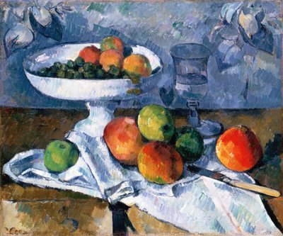 Stillleben mit Obstschale von Paul Cézanne