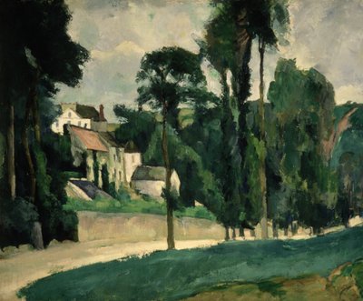 Die Straße in Pontoise von Paul Cézanne