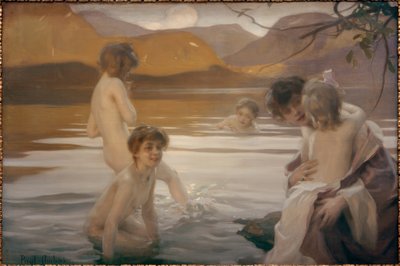 Erstes Bad von Paul Chabas