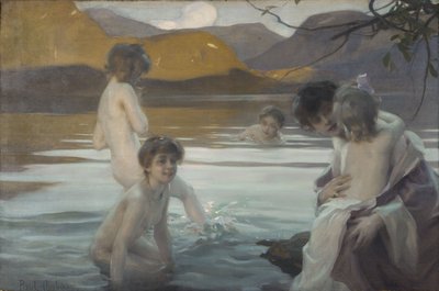 Erstes Bad, ca. 1907 von Paul Chabas