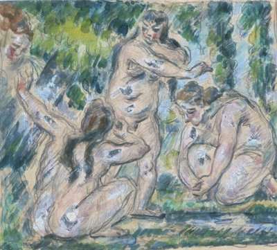 Badende, 1875-77 von Paul Cézanne