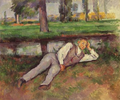 Ruhender Junge, ca. 1887 von Paul Cézanne