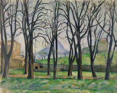 Kastanienbäume in Jas de Bouffan von Paul Cézanne
