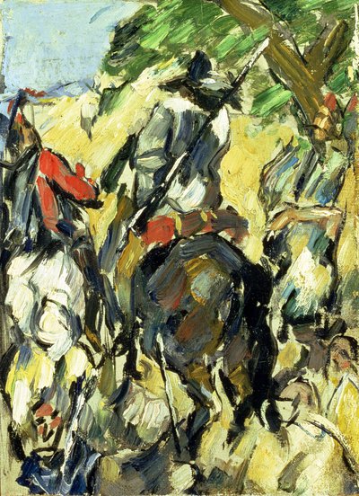 Don Quijote, Ansicht von hinten von Paul Cézanne