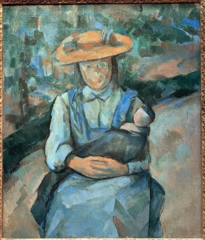 Mädchen mit Puppe von Paul Cézanne