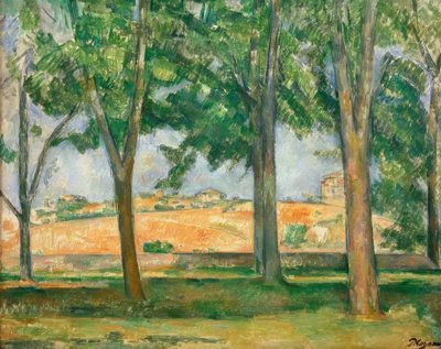 Die Kastanienbäume von Jas de Bouffan von Paul Cézanne