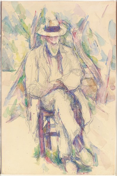 Porträt von Vallier, 1904-06 von Paul Cézanne