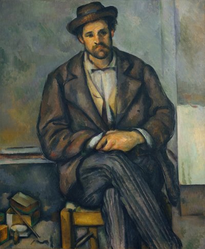 Sitzender Bauer, ca. 1892-96 von Paul Cézanne