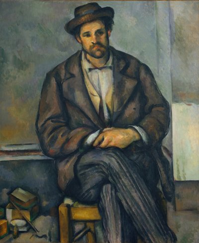 Sitzender Bauer von Paul Cézanne