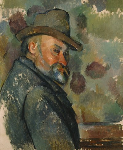 Selbstporträt mit Hut von Paul Cézanne