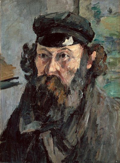 Selbstporträt mit Hut von Paul Cézanne