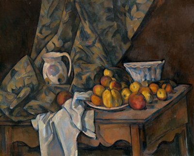 Stillleben mit Äpfeln und Pfirsichen von Paul Cézanne