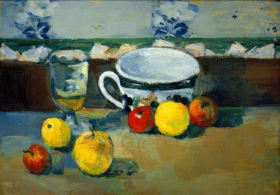 Tasse, Glas und Früchte II von Paul Cézanne