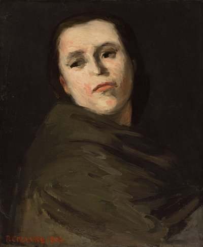 Frauenkopf; Tête de femme, 1864 von Paul Cézanne