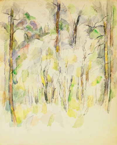 Waldszene von Paul Cézanne