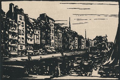 Honfleur - Le Vieux Bassin, 1919 von Paul Elie Gernez