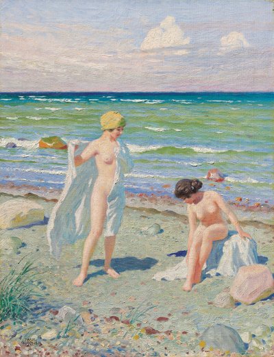 Nach dem Schwimmen von Paul Fischer