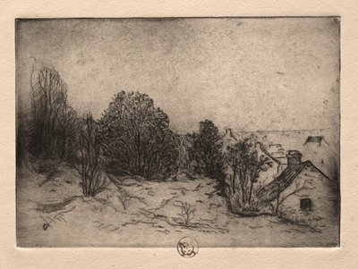 Sechs Radierungen: Vesnots, Auvers an der Oise von Paul Gachet