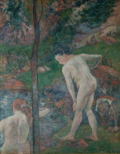 Badende in der Bretagne Zwei Badende, 1887 von Paul Gauguin