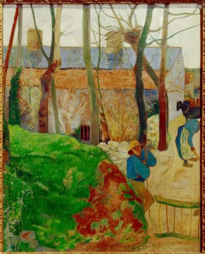 Häuser in Le Pouldu von Paul Gauguin