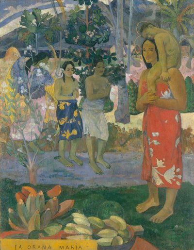 Ia Orana Maria Gegrüßet seist du Maria, 1891 von Paul Gauguin