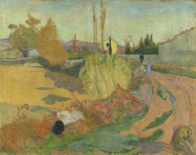 Landschaft bei Arles, 1888 von Paul Gauguin