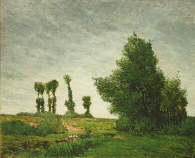 Landschaft mit Pappeln von Paul Gauguin
