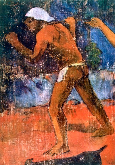 Szene aus dem tahitianischen Leben (Detail), 1896 von Paul Gauguin