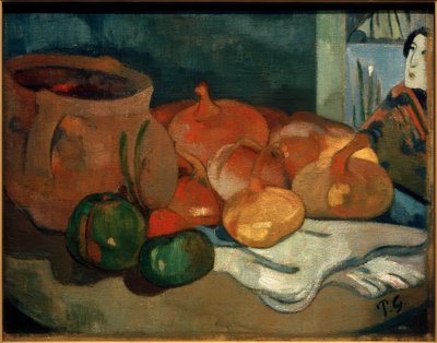 Stillleben mit Zwiebeln von Paul Gauguin