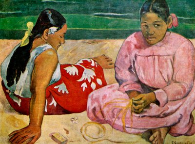 Tahitianische Frauen am Strand, 1891 von Paul Gauguin
