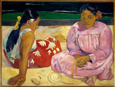 Tahitianische Frauen oder Am Strand von Paul Gauguin