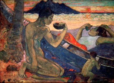 Te Vaa Das Kanu, 1896 von Paul Gauguin