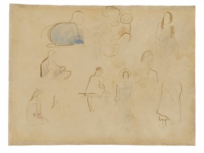 Zehn Studien tahitianischer Figuren von Paul Gauguin