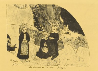 Die Dramen des Meeres - Bretagne von Paul Gauguin