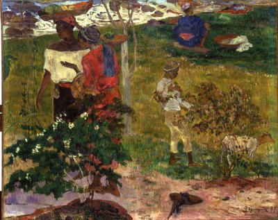 Aktuelles Gespräch, 1887 von Paul Gauguin