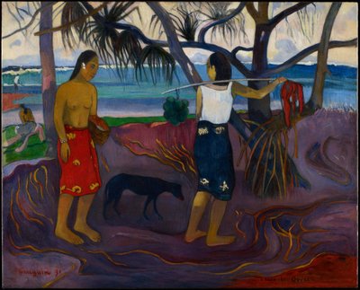 Unter dem Pandanus von Paul Gauguin